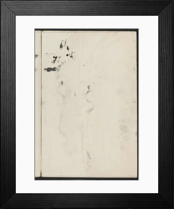 Framed Print : Abklatsch of the drawing on leaf 19 verso. Leaf 20 Recto from sketchbook LXIX with 25 sheets Framed Print : Abklatsch of the drawing on leaf 19 verso. Leaf 20 Recto from sketchbook LXIX with 25 sheets