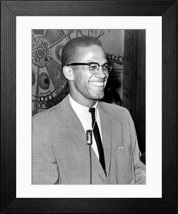 Framed Print : America / USA: Malcolm X (1925-1965) Framed Print : America / USA: Malcolm X (1925-1965)