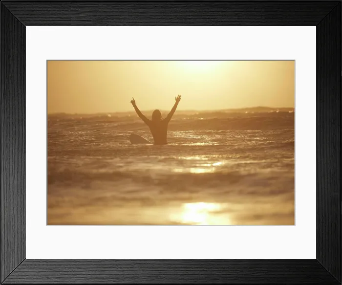 Framed Print : Embracing the golden hour at sea Framed Print : Embracing the golden hour at sea