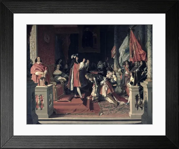Framed Print : Philip V Making 1st Duke of Berwick Cavalier of the Golden Fleece 1813 Jean Auguste Dominique Ingres (1780-1867 French) Framed Print : Philip V Making 1st Duke of Berwick Cavalier of the Golden Fleece 1813 Jean Auguste Dominique Ingres (1780-1867 French)