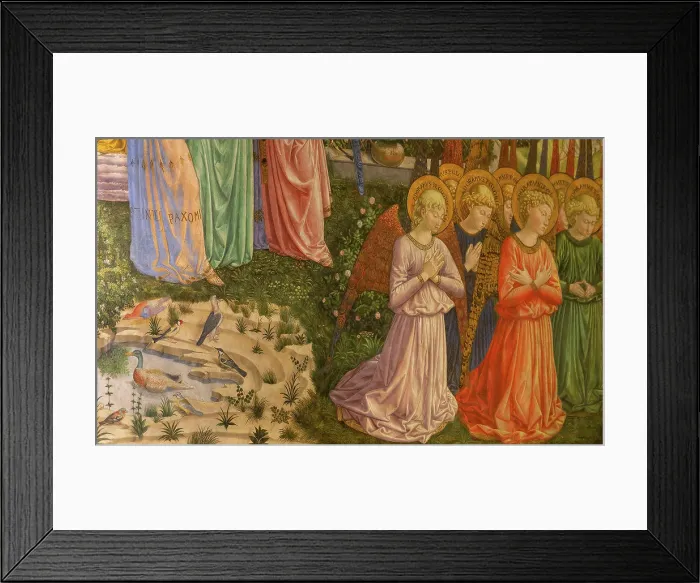 Framed Print : Adoring Angels, detail, West Wall Framed Print : Adoring Angels, detail, West Wall