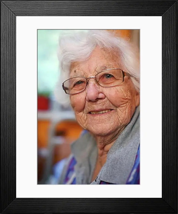 Framed Print : Woman, 93 years, portrait Framed Print : Woman, 93 years, portrait