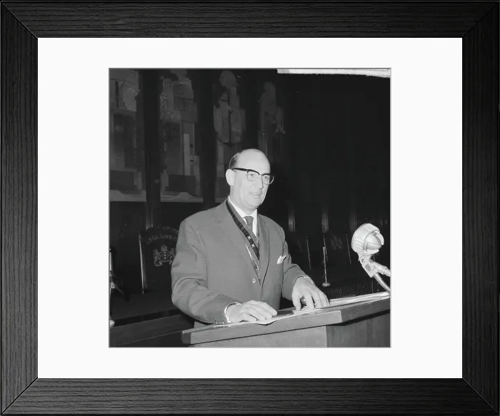 Framed Print : Anefo photo collection. CityNennis Tournament 1964, Overview Council hall. October 15, 1964 Framed Print : Anefo photo collection. CityNennis Tournament 1964, Overview Council hall. October 15, 1964