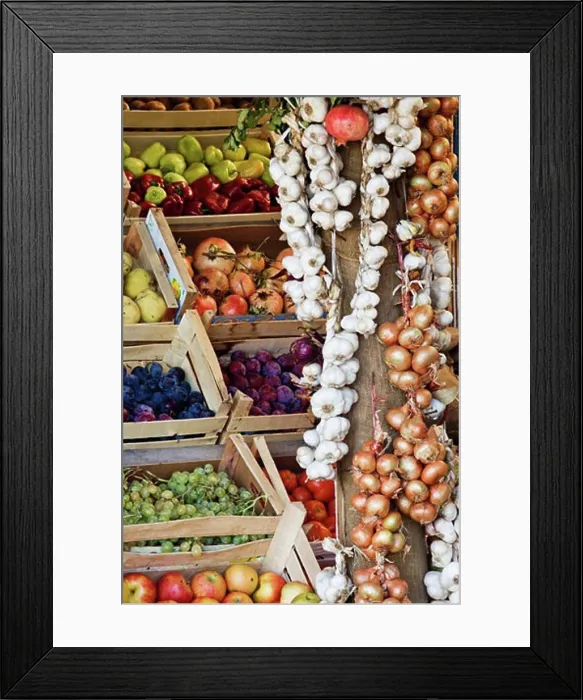 Framed Print : Fruit and Vegetable Stand Near Komin, Croatia Framed Print : Fruit and Vegetable Stand Near Komin, Croatia