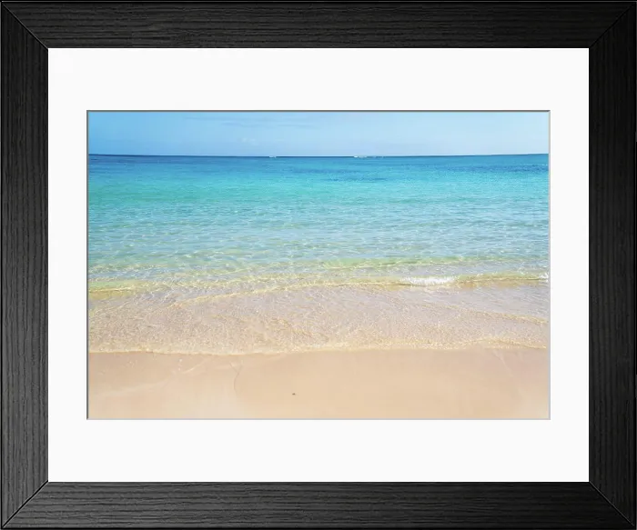Framed Print : Clear blue water of Lanikai, Oahu