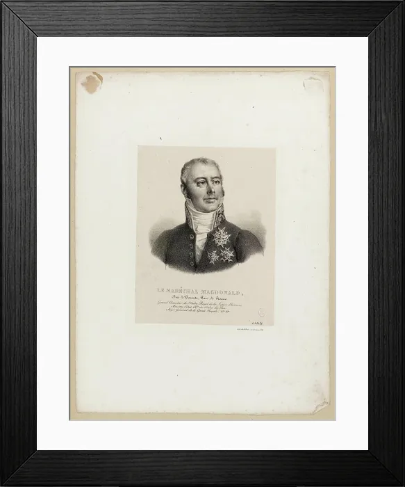Framed Print : Marshal Magdonald  /  Duke de Tarante, Pair de France