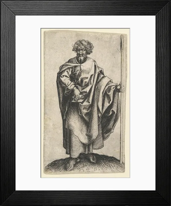 Framed Print : St. Thomas ca. 1435-1491 Martin Schongauer German. St. Thomas 367009