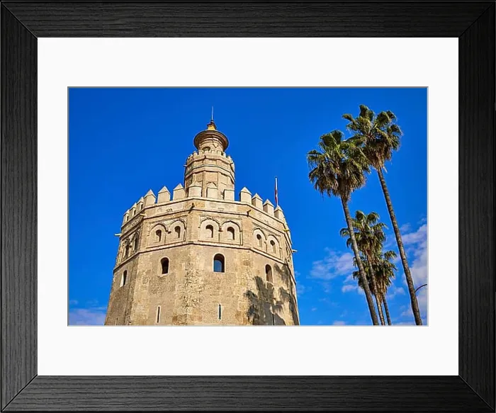 Framed Print : Seville Torre del Oro tower in Sevilla Andalusia Spain Framed Print : Seville Torre del Oro tower in Sevilla Andalusia Spain