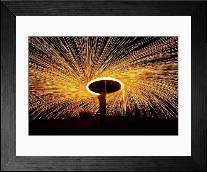 Framed Print : Man Spinning Ball Of Burning Steel Wool At Night, Petersfield, Hampshire, Uk Framed Print : Man Spinning Ball Of Burning Steel Wool At Night, Petersfield, Hampshire, Uk
