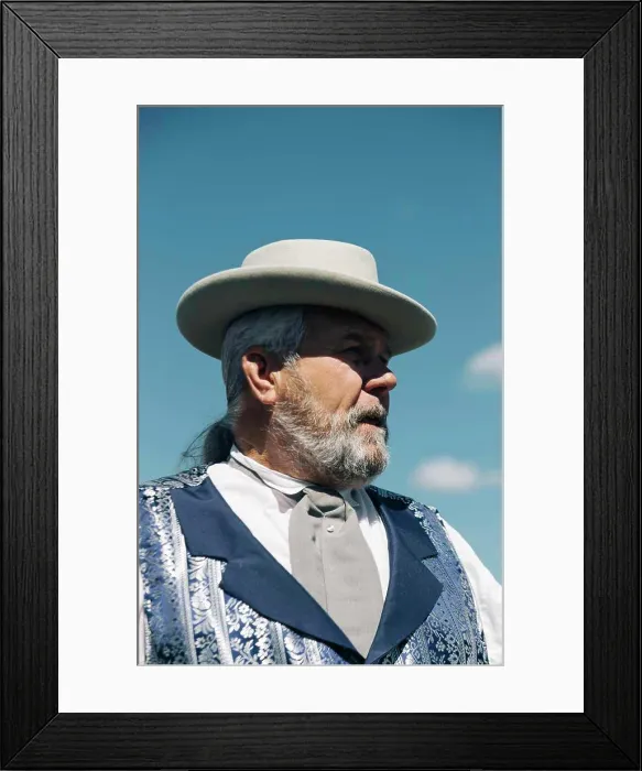 Framed Print : A portrait of a tour guide at a museum Framed Print : A portrait of a tour guide at a museum