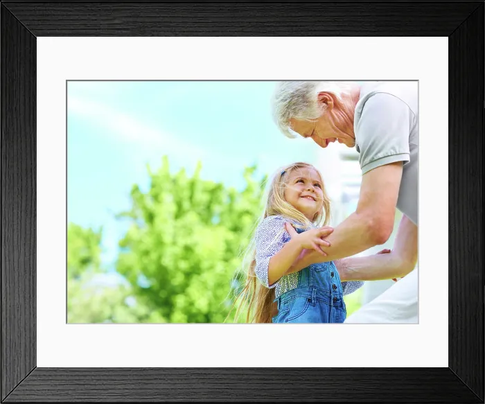 Framed Print : Lifting, grandpa and child in park for playing Framed Print : Lifting, grandpa and child in park for playing