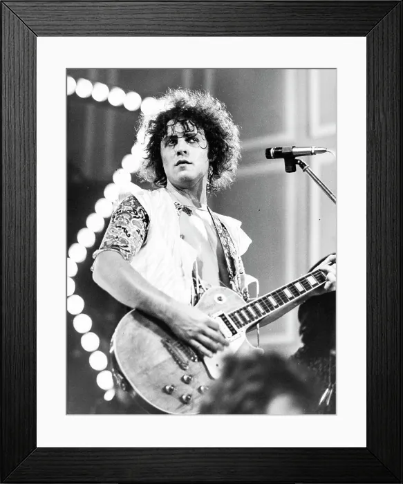 Framed Print : Marc Bolan In Concert, Newcastle City Hall, Newcastle Upon Tyne, 1974
