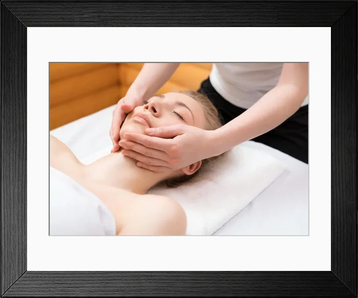 Framed Print : Young pretty woman enjoying face massage procedure Young pretty woman enjoying face massage procedure in spa saloon Framed Print : Young pretty woman enjoying face massage procedure Young pretty woman enjoying face massage procedure in spa saloon