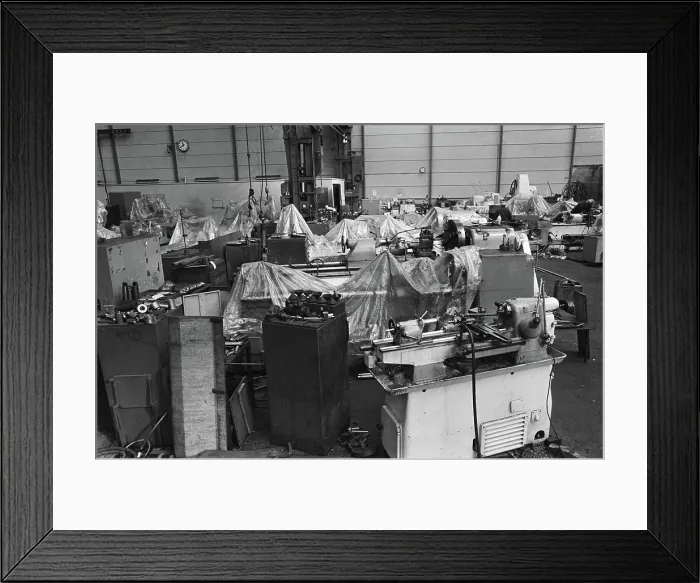 Framed Print : Anefo photo collection. Machine park former Amsterdam Dry Dock Society Amsterdam hedged awaiting possibly reuse Sam