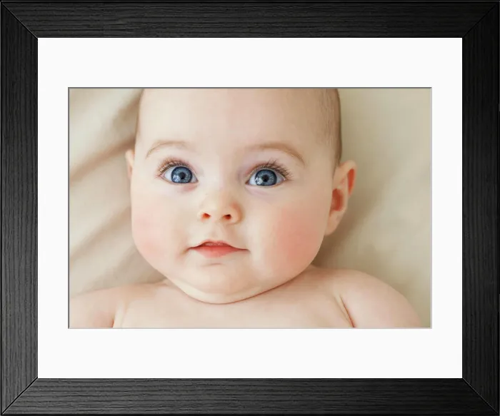Framed Print : Close up Portrait of Baby Girl Framed Print : Close up Portrait of Baby Girl