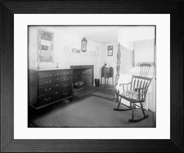 Framed Print : Kingston, Rhode Island, chamber, Eddy house, Houses, Bedrooms, Beds. Frank Cousins Glass Plate Negatives Collection Framed Print : Kingston, Rhode Island, chamber, Eddy house, Houses, Bedrooms, Beds. Frank Cousins Glass Plate Negatives Collection