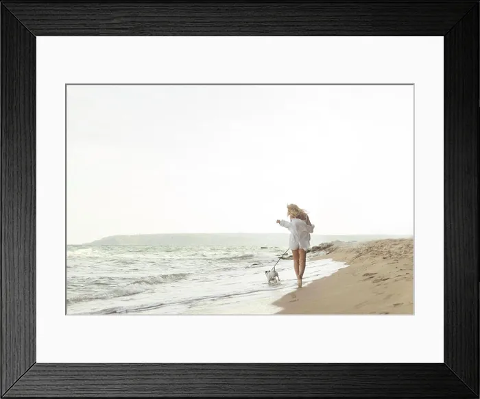 Framed Print : happy jack russell terrier dog on a beach Framed Print : happy jack russell terrier dog on a beach