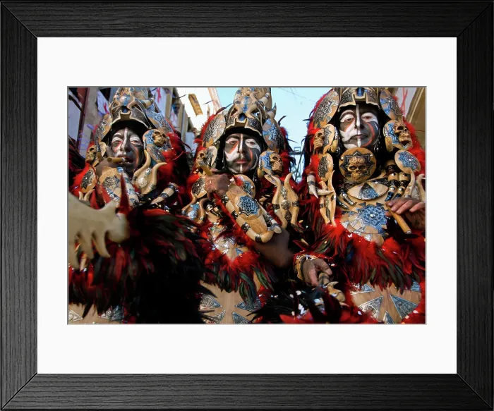 Framed Print : Men dressed in elaborate costumes Framed Print : Men dressed in elaborate costumes