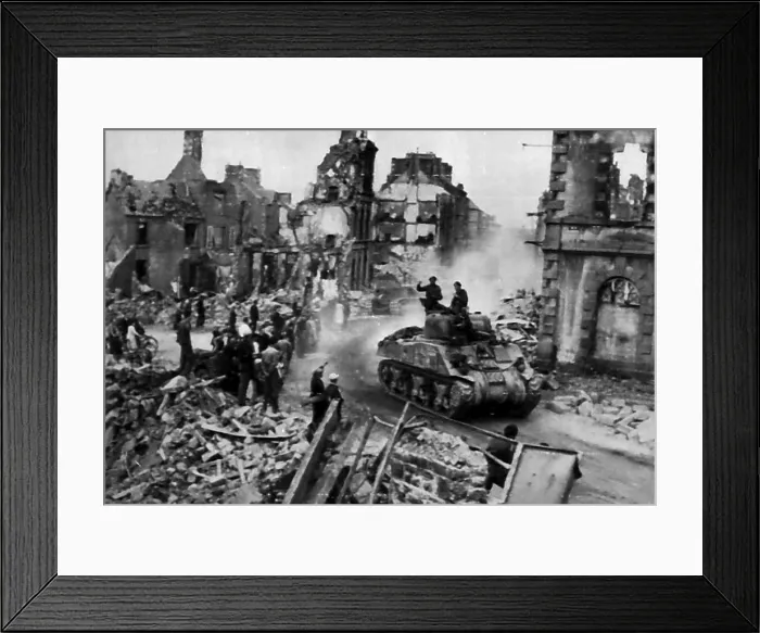 Framed Print : British Advance Through Flers To Trap Germans - Town folk of Flers Framed Print : British Advance Through Flers To Trap Germans - Town folk of Flers