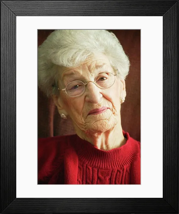 Framed Print : Portrait of a senior Framed Print : Portrait of a senior