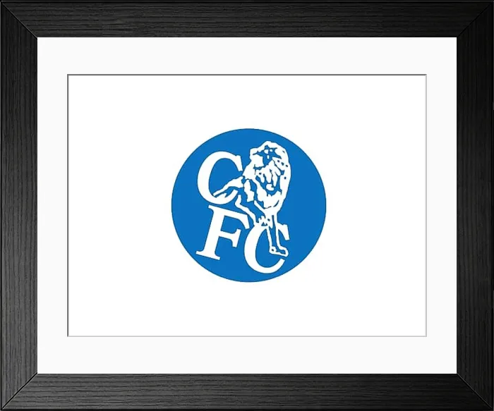 Framed Print : Rotated to right, Chelsea Logo 2003, Soccer, Old Logo from 2003 Framed Print : Rotated to right, Chelsea Logo 2003, Soccer, Old Logo from 2003