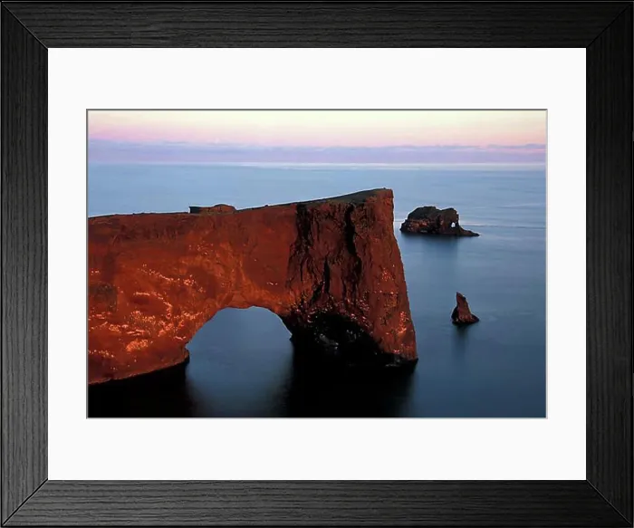 Framed Print : Rock arch of Dyrholaey, Vik, South Iceland, Iceland, Europe Framed Print : Rock arch of Dyrholaey, Vik, South Iceland, Iceland, Europe