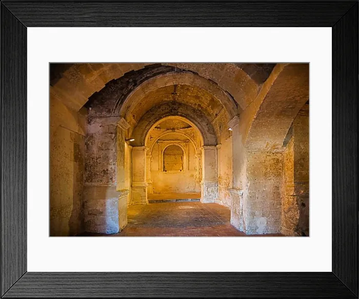 Framed Print : Cave Church of Santa Maria Armenis, Matera, Puglia, Matera, Puglia, Italy, Europe