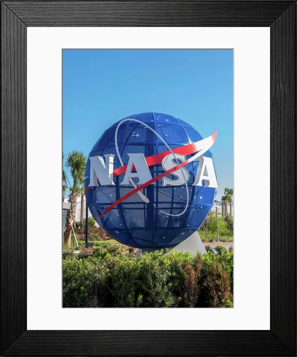Framed Print : USA, Florida, Titusville, Kennedy Space Center, NASA