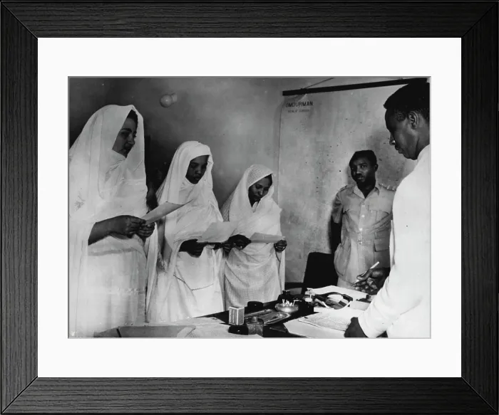 Framed Print : The Sudanese Women May Vote - Women - as women - have no votes in the Sudan Framed Print : The Sudanese Women May Vote - Women - as women - have no votes in the Sudan