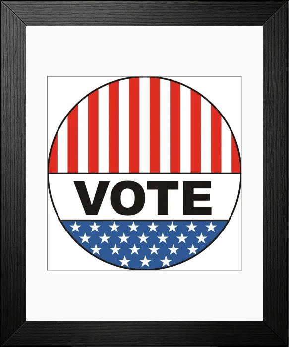 Framed Print : vote badge your vote counts usa election badge illustration Copyright: xZoonar.com / tudorxantonelxadrianx 3602237 Framed Print : vote badge your vote counts usa election badge illustration Copyright: xZoonar.com / tudorxantonelxadrianx 3602237