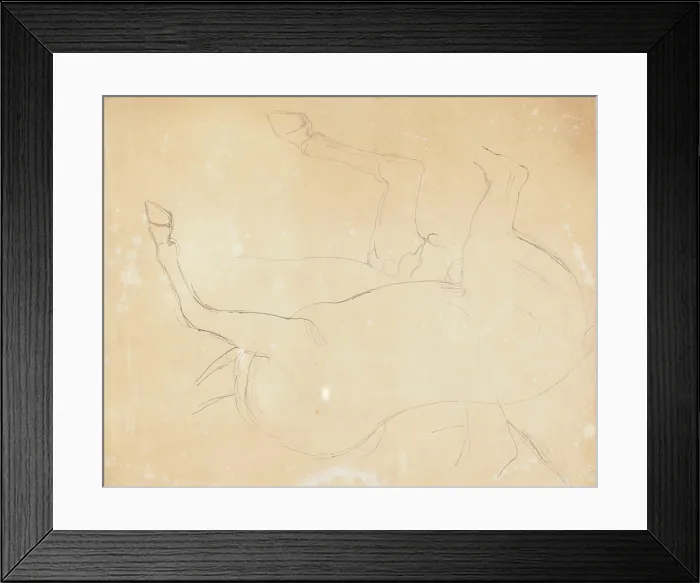 Framed Print : William Etty, Study of a Horse (verso), after 1807 Study of a Horse verso Framed Print : William Etty, Study of a Horse (verso), after 1807 Study of a Horse verso