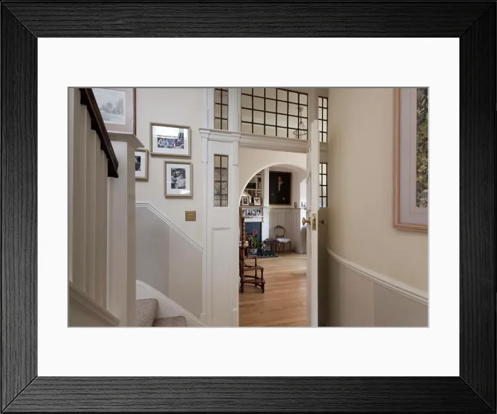 Framed Print : private house, circa 1900, entrance hall Framed Print : private house, circa 1900, entrance hall