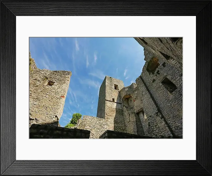 Framed Print : Ruin Reussenstein, ruin of a rock castle above Neidlingen Framed Print : Ruin Reussenstein, ruin of a rock castle above Neidlingen