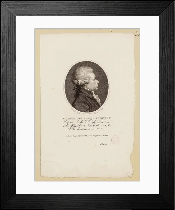 Framed Print : Jacques Guillaume Thouret / Member of the City of Rouen / At the National Assembly in 1789 Framed Print : Jacques Guillaume Thouret / Member of the City of Rouen / At the National Assembly in 1789
