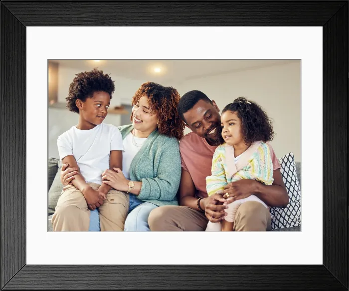 Framed Print : Love, family and bond on a sofa Framed Print : Love, family and bond on a sofa
