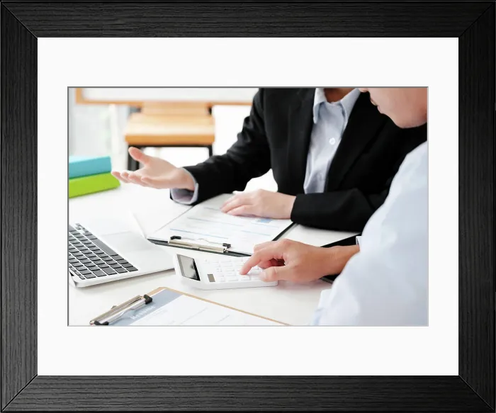 Framed Print : Job Interview Process with Potential Candidate A candidate engaged in a job interview with a hiring manager Framed Print : Job Interview Process with Potential Candidate A candidate engaged in a job interview with a hiring manager