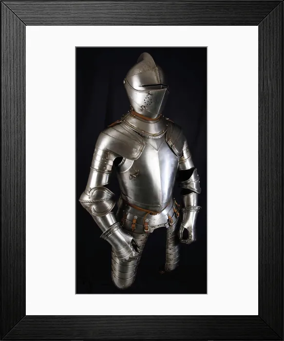 Framed Print : Armour Armour of the medieval knight