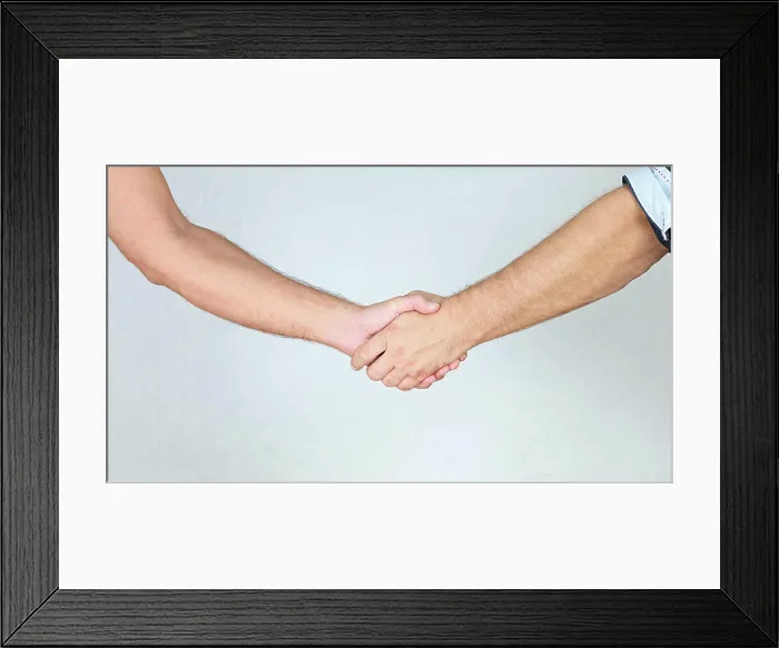Framed Print : Handshake Two Man Handshake at White Background Copyright: xZoonar.com / MarkoxBericx 12047273 Framed Print : Handshake Two Man Handshake at White Background Copyright: xZoonar.com / MarkoxBericx 12047273