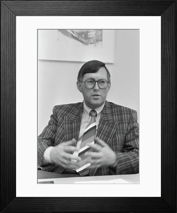 Framed Print : Anefo photo collection. Assignment financial newspaper; Eindhoven, Lord Lange van Philips. 19 June 1987. Eindhoven Framed Print : Anefo photo collection. Assignment financial newspaper; Eindhoven, Lord Lange van Philips. 19 June 1987. Eindhoven
