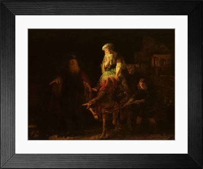 Framed Print : The Departure of the Shunamite Woman, Rembrandt, Harmensz van Rijn, 1640 Framed Print : The Departure of the Shunamite Woman, Rembrandt, Harmensz van Rijn, 1640