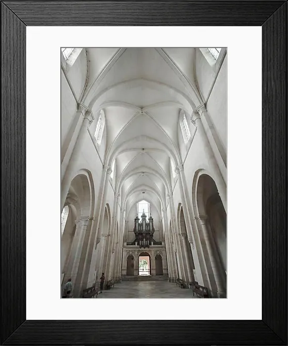 Framed Print : Interior of Cistercian Abbey of Pontigny, L'Abbaye de Pontigny, Burgundy, France, Europe Framed Print : Interior of Cistercian Abbey of Pontigny, L'Abbaye de Pontigny, Burgundy, France, Europe