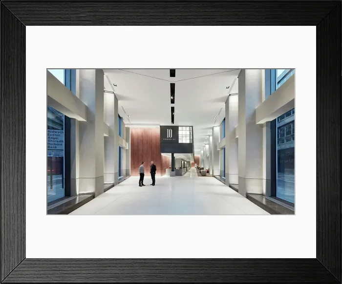 Framed Print : Perspective of ground floor reception area and lounge Framed Print : Perspective of ground floor reception area and lounge