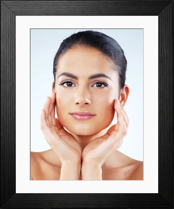 Framed Print : Beauty, woman and cosmetics with wellness Framed Print : Beauty, woman and cosmetics with wellness