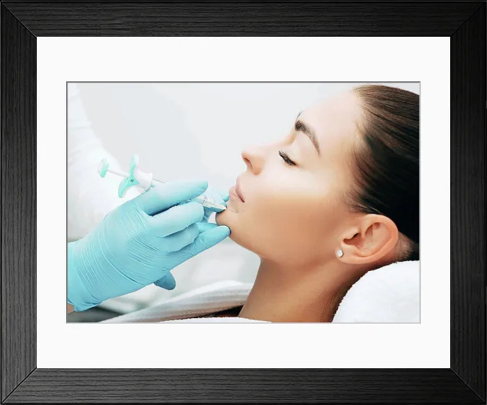 Framed Print : Cosmetic injection Framed Print : Cosmetic injection