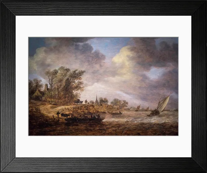 Framed Print : A Windy Day; 1651; Oil on oak panel Jan van Goyen; Dutch; 1596-1656 Framed Print : A Windy Day; 1651; Oil on oak panel Jan van Goyen; Dutch; 1596-1656