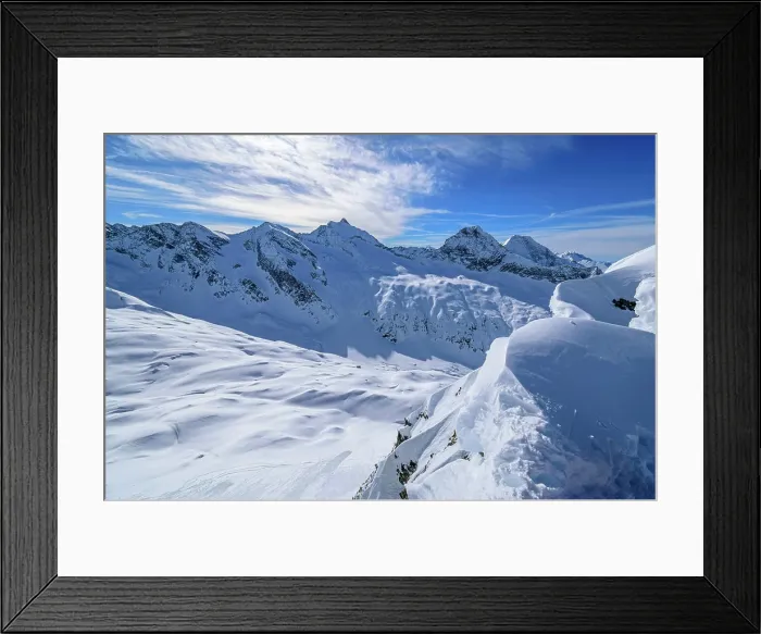 Framed Print : View from the Sattelspitze to Löffelspitze Framed Print : View from the Sattelspitze to Löffelspitze