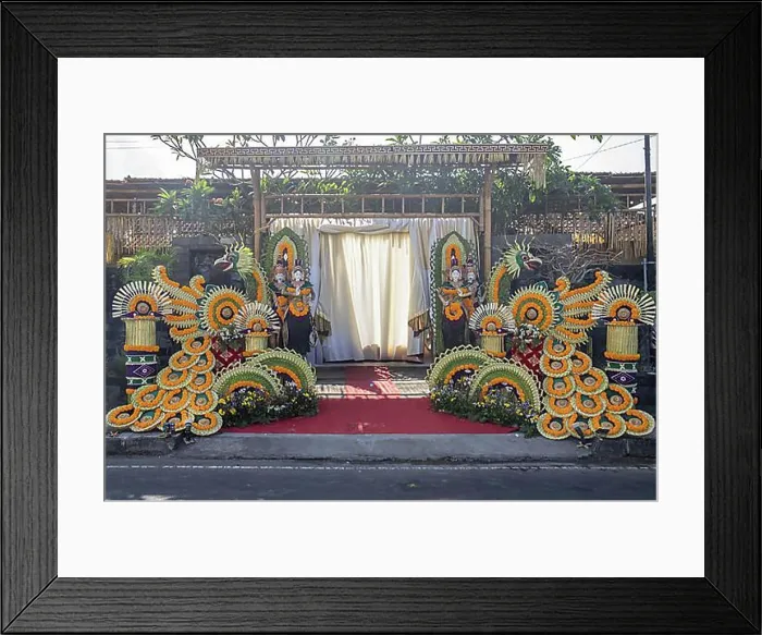 Framed Print : Decoration for weddings and celebrations in Bali, Indonesia, Asia Framed Print : Decoration for weddings and celebrations in Bali, Indonesia, Asia