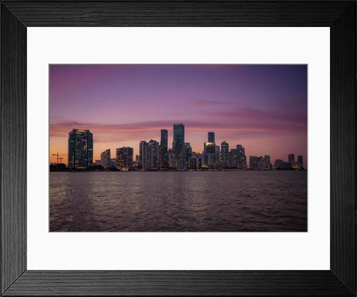 Framed Print : Summer skyline new miami skyscrapers Framed Print : Summer skyline new miami skyscrapers