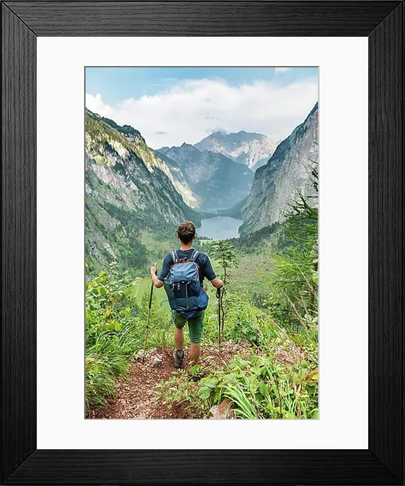 Framed Print : View of Obersee and Koenigssee Framed Print : View of Obersee and Koenigssee