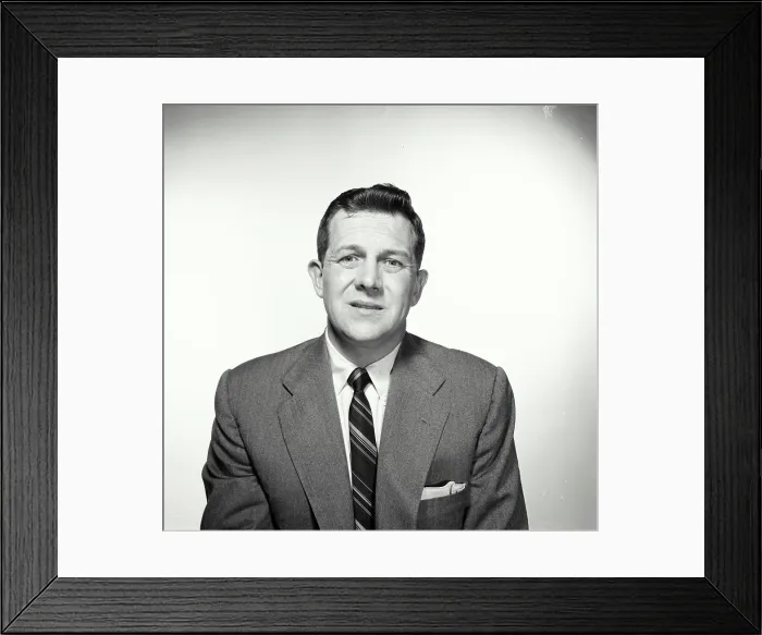 Framed Print : Vintage Photograph. Man makes a whinny face looking at camera Framed Print : Vintage Photograph. Man makes a whinny face looking at camera